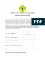 Kurikulum kimia ps kimia