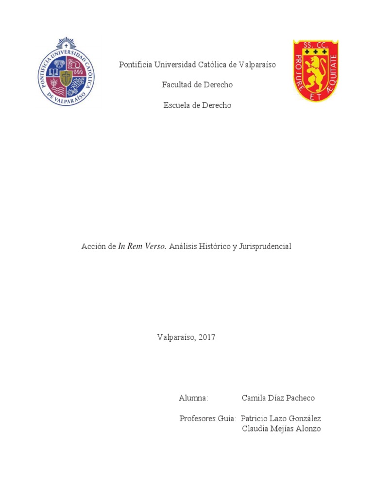 Actio in Rem Verso PDF Pagos