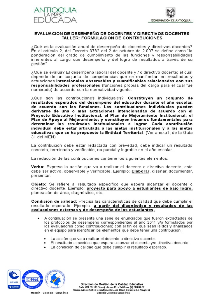 Evaluación de Desempeño Docente 2023 | PDF | Evaluación | Maestros