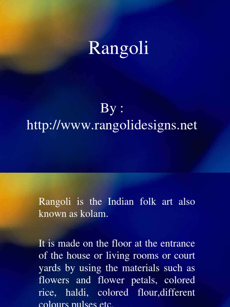 Rangoli | PDF | Religion And Belief