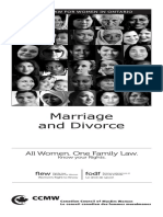 Marriage and Divorce