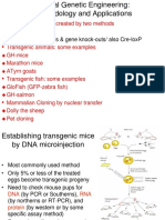 Transgenic Animals Created by Two Methods: 1.dna Microinjection 2.embryonic Stem Cells & Gene Knock-Outs/ Also Cre-Loxp