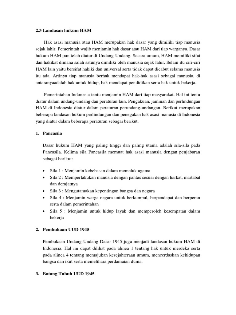 2 3 Landasan Hukum Ham Pdf