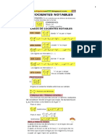 Formulario Cocientes Notables