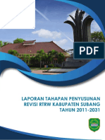 Laporan Tahapan Penyusunan Revisi RTRW 2011-2031