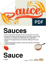Sauces: Moisture, Flavor & Appearance