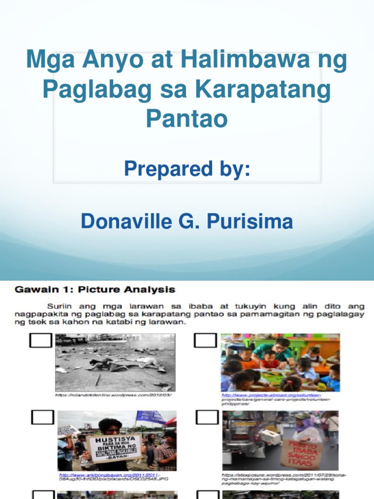 Ano Ang Mga Halimbawa Ng Paglabag Sa Karapatang Pantao