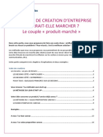 Votre Idee de Creation D'Entreprise Pourrait-Elle Marcher ? Le Couple Produit-Marché