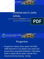 Catatan Mutu Data Sosial PDF