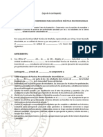 Ejemplo de Carta Compromiso para Pasantias