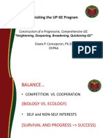 Revisiting The UP GE Program: Construction of A Progressive, Comprehensive GE