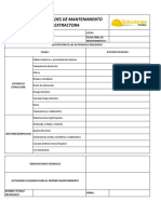 Registro de Actividades de Mantenimiento Campana Extractora