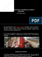 Inspeção Industrial e Sanitária de Carnes e Derivados Aula 4
