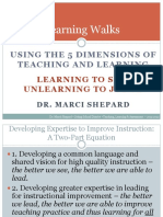 Learning Walks: Using The 5 Dimensions of Teaching and Learning