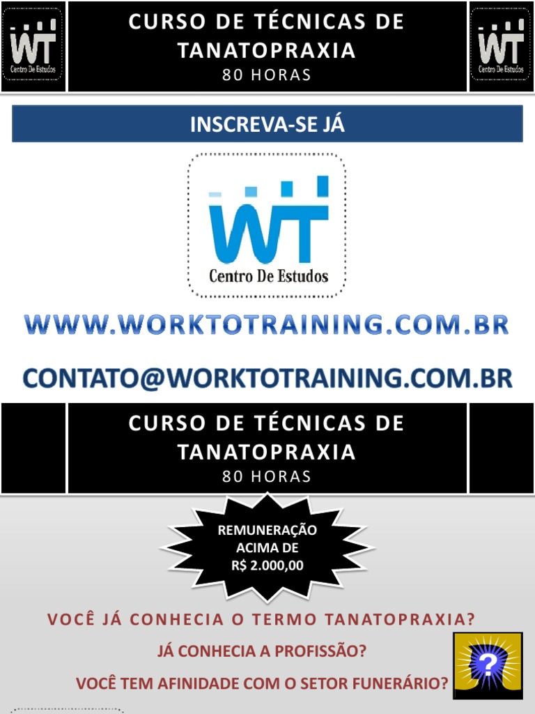 Curso de Tanatopraxia: 80 Horas de Capacitação | PDF | Ciências e ...