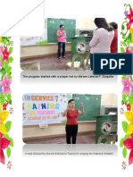The Program Started With A Prayer Led by Ma'am Letecia F. Duquilla