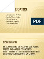 Tipos de Datos - Exposicion