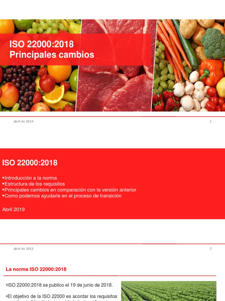 Cambios Clave en ISO 22000:2018 | PDF | Análisis de Riesgo y Puntos ...