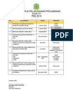 Jadual Pelaksanaan Penjaminan Kualiti