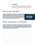 What is a Resume