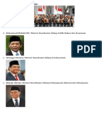 Susunan Kabinet Indonesia Maju