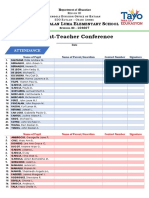 Parent-Teacher Conference: P L E S