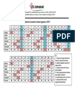 Jadwal LAUNDRY Bulan Agustus 2019