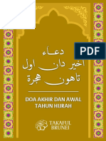 Doa Akhir Dan Awal Tahun Hijrah - 1441H - Takaful Brunei PDF