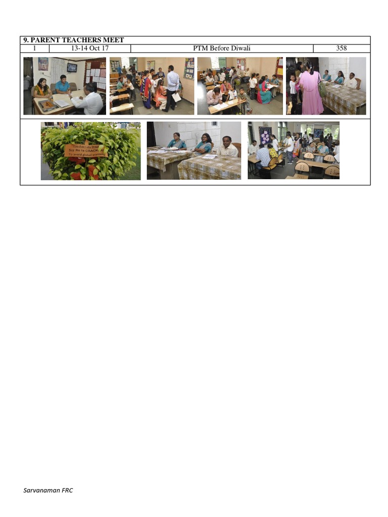 Baruch Calendar: PTM Before Diwali | PDF