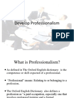 Develop Professionalism TA Presentation