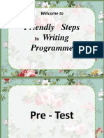 Friendly Steps Writing Programme: Welcome To