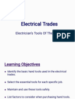 Electrical Trades: Electrician's Tools of The Trade