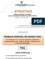 Presentación Instructivo Teg FT 2016