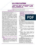 CALL FOR PAPERS - Language Skills Development PDF