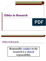 Ethics in Research: V. Krishna Murthy