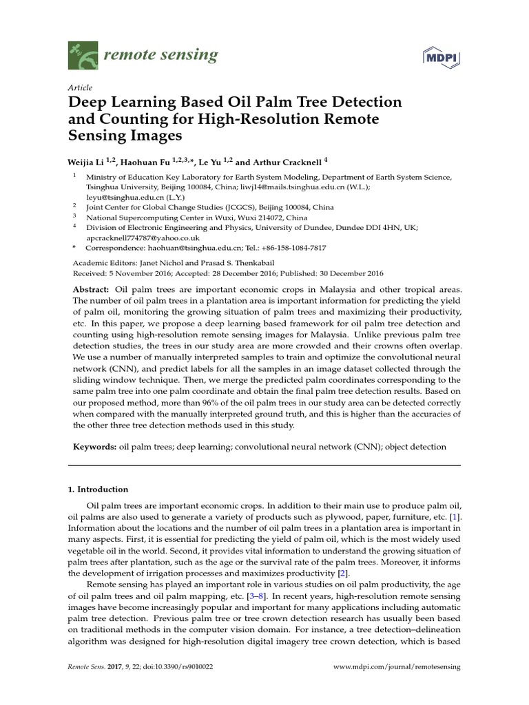 Remotesensing 09 00022 PDF | PDF | Computer Vision | Deep Learning