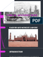 Visual Architecture of Badshahi Mosque Lahore