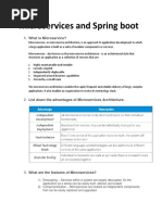 Microservices and Spring Boot