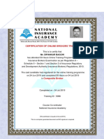 Aespb0064p - Broker Training Certificate