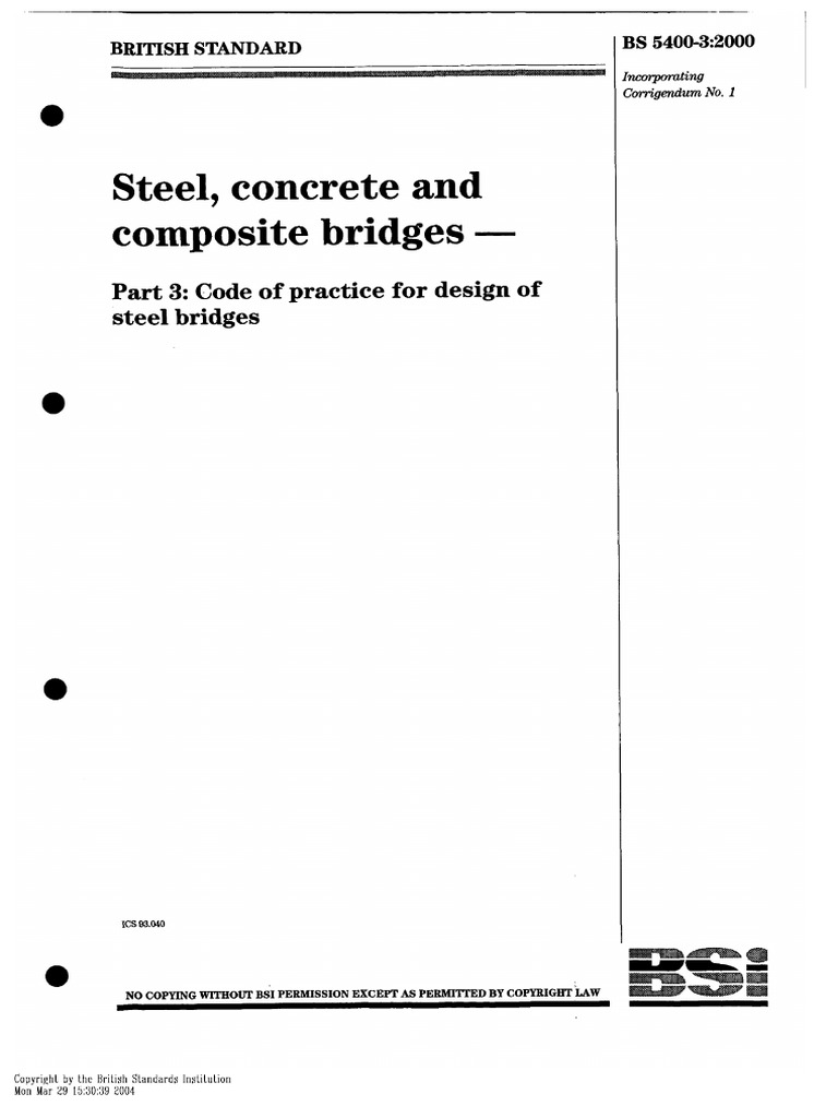 BS 5400 3 Steel Bridges PDF PDF