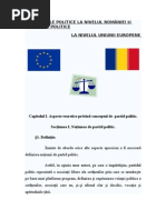 Referat-Partide Politice Romania vs. Partide Politice U.e.+ Partea A Doua