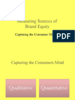 Measuring Sources of Brand Equity: Capturing The Consumer Mindset