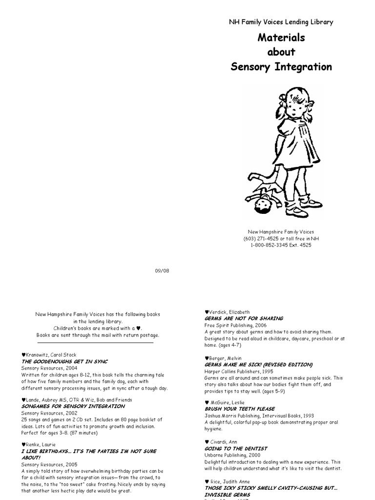 Sensory Integration Resources for Families | PDF | Sensory Processing ...