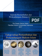 (5) HUKUM ISLAM DALAM PERKEMBANGAN SEJARAHNYA2016.ppt