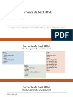 Elemente de Bază HTML
