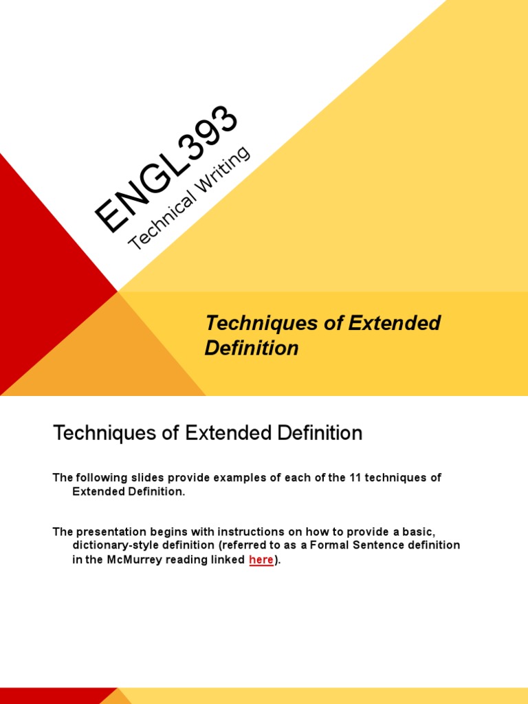 Techniques of Extended Definition | PDF | Arbitration | Definition