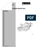 DPB181 Bandsaw Instruction Manual