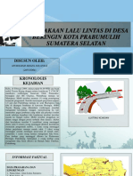 Analisis Kecelakaan Lalu Lintas Di Kota Prabumulih