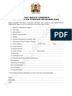 Public Service Commission Application For Internship Programme Form