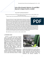 Finite element analysis of dynamic behavior of sand-filled geocells